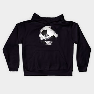 soccer ball under construction Kids Hoodie